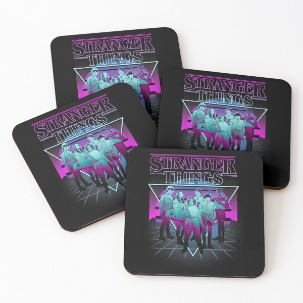 Item preview, Stranger Things Group Shot Neon Triangle designed and sold by MaceonPi.