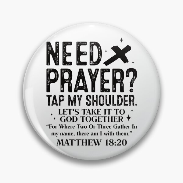 Item preview, Need Prayer? Tap My Shoulder | Let's Take It to God Together Christian Faith Design designed and sold by Uniquememorable.