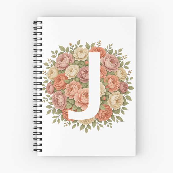 Item preview,  White Letter J Floral Monogram designed and sold by ITCHAWAWAA.