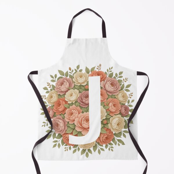 Item preview,  White Letter J Floral Monogram designed and sold by ITCHAWAWAA.