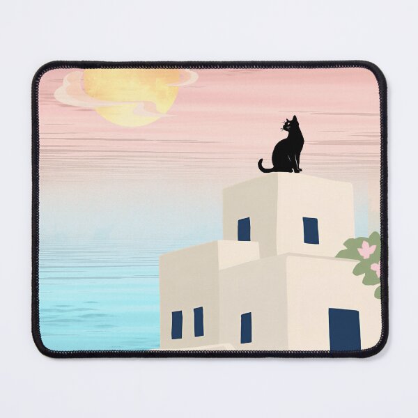 Item preview, Black Cat by the Moonlit Castle designed and sold by ARSOUY1SHOP.