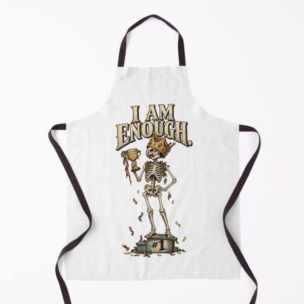 Item preview, I Am Enough Skeleton Trophy Crown Vintage designed and sold by Kromia.