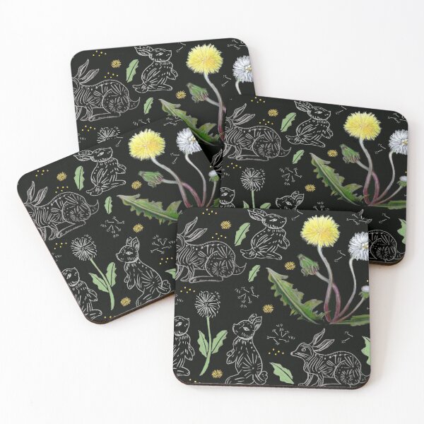Item preview, Dandelions And Hares Rabbit Vintage Cottagecore Garden designed and sold by Designs by Sara Felton.