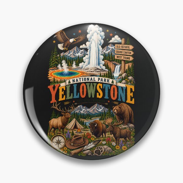 Item preview, Yellowstone National Park Shirt, Vintage Nature Graphic Tee, Camping Hiking Adventure Shirt, Wildlife Lover Gift, Retro Outdoor Tee designed and sold by greatmar1.