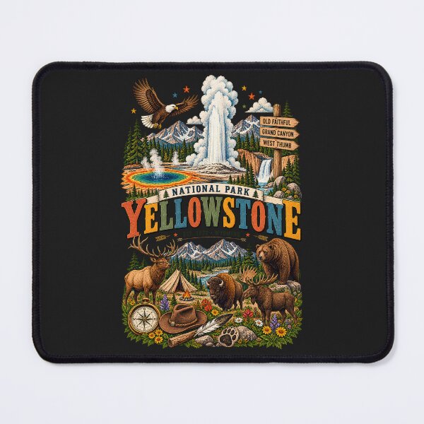 Item preview, Yellowstone National Park Shirt, Vintage Nature Graphic Tee, Camping Hiking Adventure Shirt, Wildlife Lover Gift, Retro Outdoor Tee designed and sold by greatmar1.