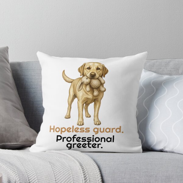 Item preview, Funny Labrador Professional Greeter Quote designed and sold by bluesquidink.