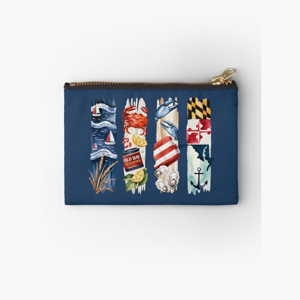 Item preview, Maryland Coastal Watercolor – Crabs, Old Bay & Flag designed and sold by Marie Gems.