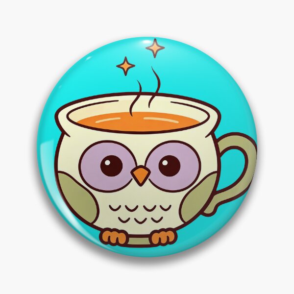 Item preview, Starry-Eyed Owl Latte Cup – Cute Cozy Coffee designed and sold by urmoments.