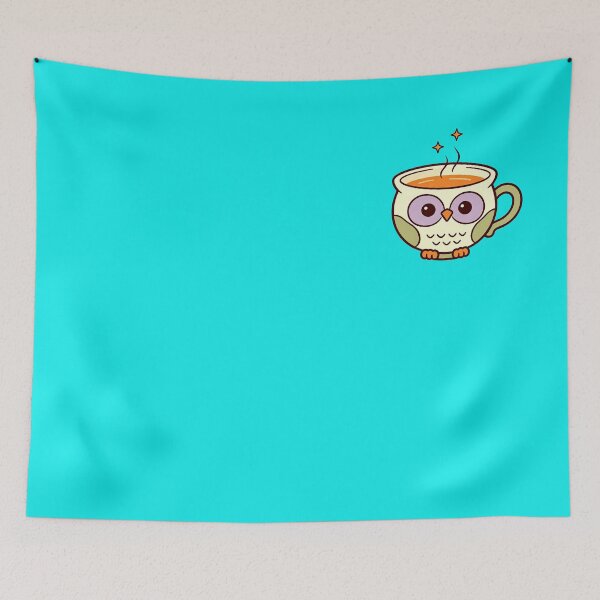 Item preview, Starry-Eyed Owl Latte Cup – Cute Cozy Coffee designed and sold by urmoments.