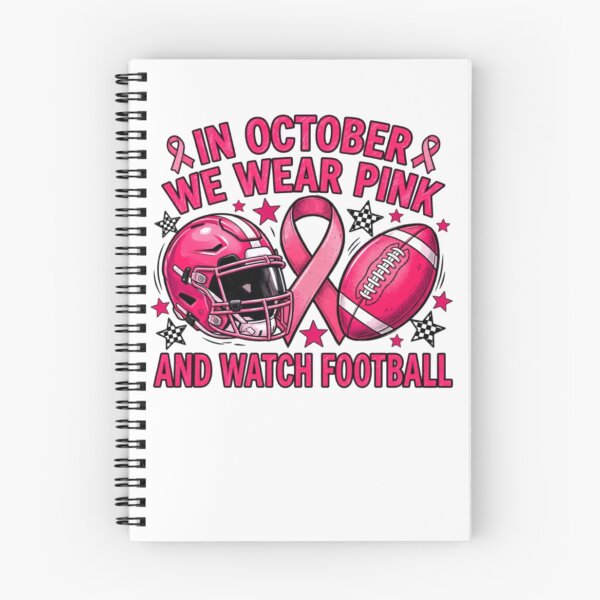 Item preview, In October We Wear Pink and Watch Football designed and sold by AARABwino.