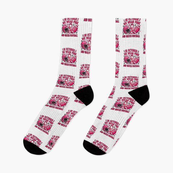 Item preview, In October We Wear Pink and Watch Football designed and sold by AARABwino.