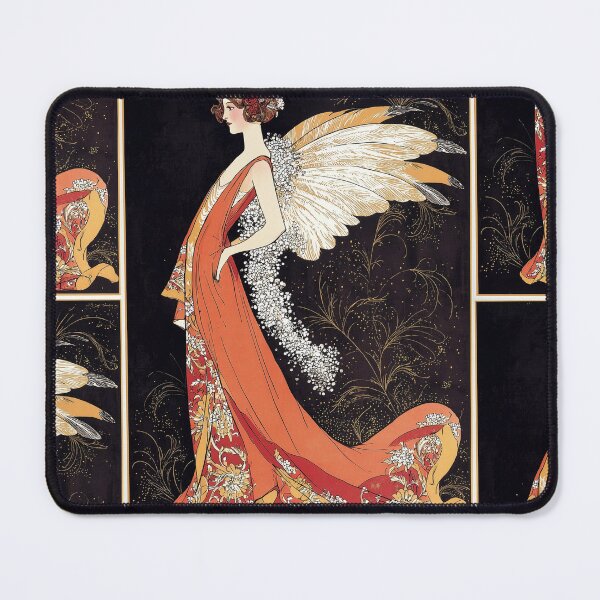 Item preview,  Art deco Christmas angel card designed and sold by MendaciousMina.
