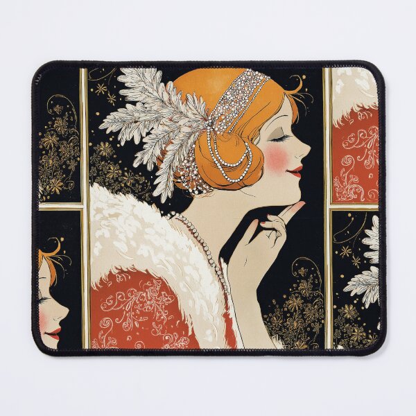 Item preview,  Art deco Christmas angel card designed and sold by MendaciousMina.