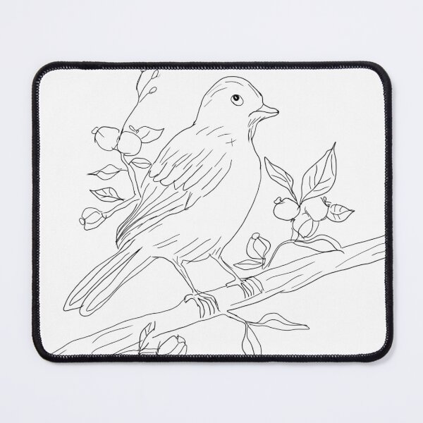 Item preview, Serene Bird on a Berry Branch designed and sold by artist709.