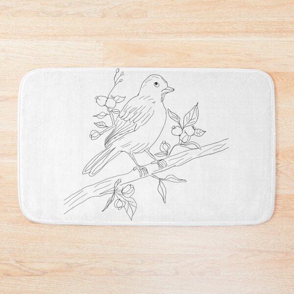 Item preview, Serene Bird on a Berry Branch designed and sold by artist709.