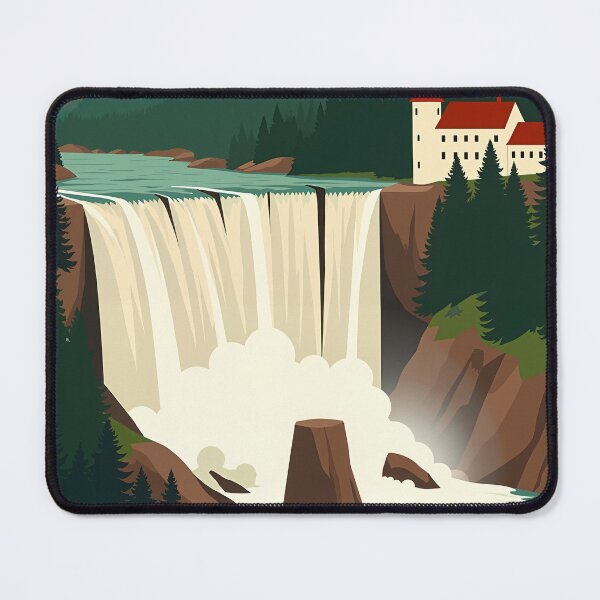Item preview, Rhine Falls Neuhausen Waterfall – Vintage Retro Art RBA-2026-0013-B designed and sold by IdeaSmith.