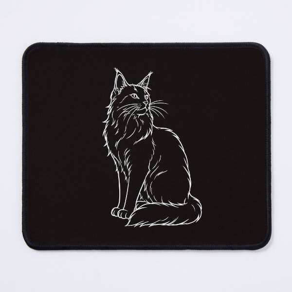 Item preview, Majestic Long-Haired Cat – Elegant Feline Illustration designed and sold by ArtPer-design.