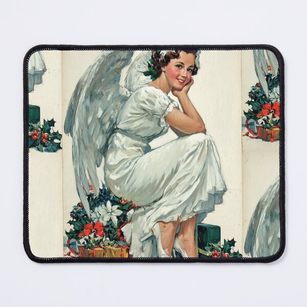 Item preview, Retro Christmas angel card designed and sold by MendaciousMina.