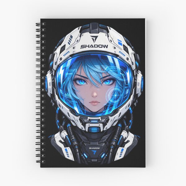 Item preview, Shadow Cyberpunk Anime Astronaut Space Pilot designed and sold by NovaMoodCo.