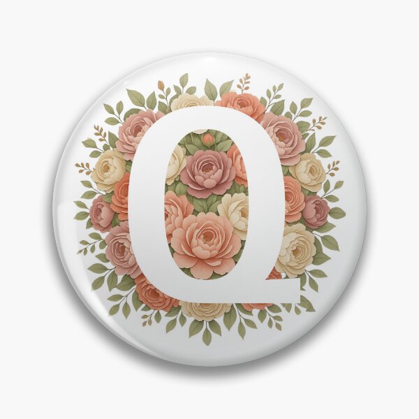 Item preview,  White Letter Q Floral Monogram designed and sold by ITCHAWAWAA.