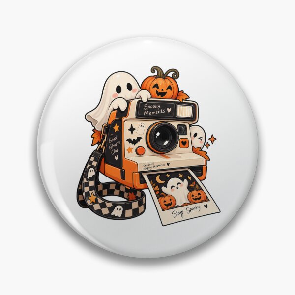 Item preview, Spooky Halloween Camera Sticker | Retro Ghost designed and sold by Butterfly  Effect.