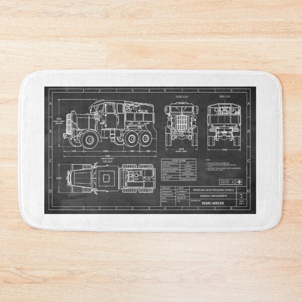 Item preview, Chalkboard Wrecker Technical Drawing designed and sold by Auburn-Art.