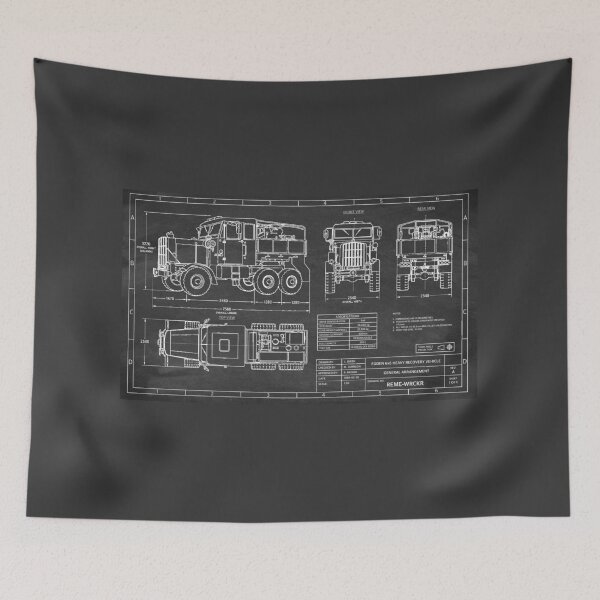 Item preview, Chalkboard Wrecker Technical Drawing designed and sold by Auburn-Art.