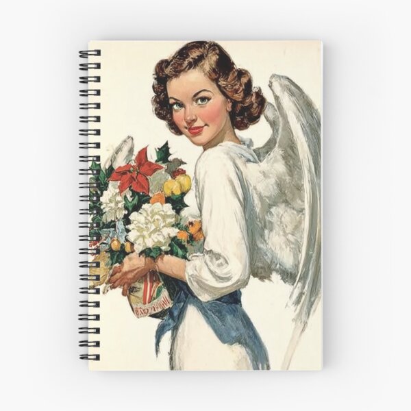 Item preview, Retro Christmas angel card designed and sold by MendaciousMina.