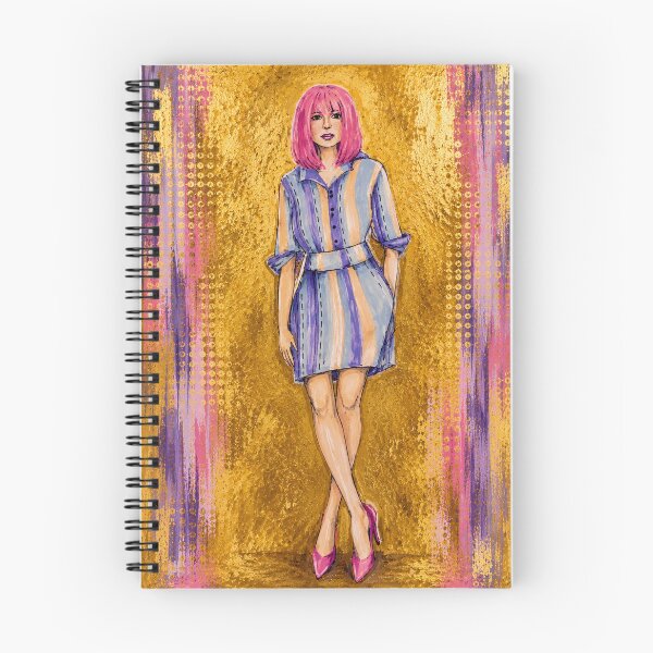 Item preview, Gurl In Striped Dress designed and sold by Fransyn.