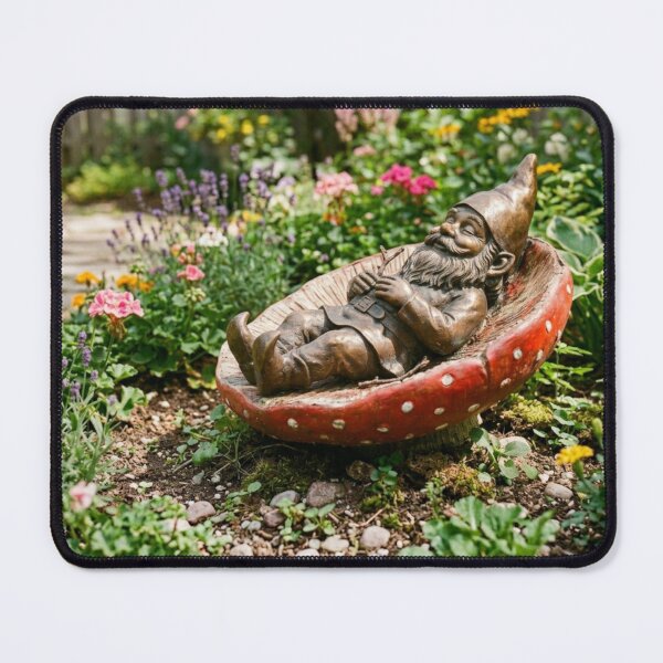 Item preview, Gnome Sunbathing in a Mushroom Art Print – Mushroom Lover Gift, Poland Travel Decor designed and sold by Purrfecta.