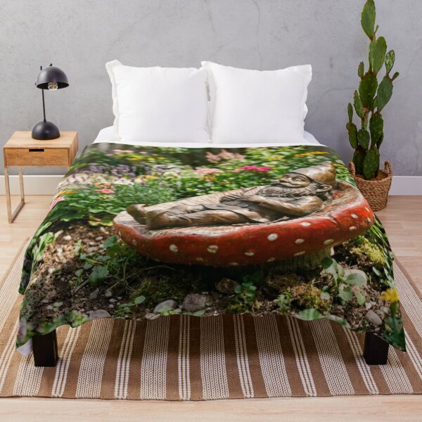 Item preview, Gnome Sunbathing in a Mushroom Art Print – Mushroom Lover Gift, Poland Travel Decor designed and sold by Purrfecta.