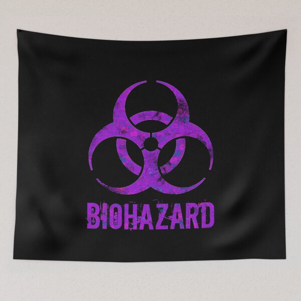 Item preview, Biohazard Radioactive Warning Symbol Science & Sci-Fi Neon Purple designed and sold by MathWare MathClips.