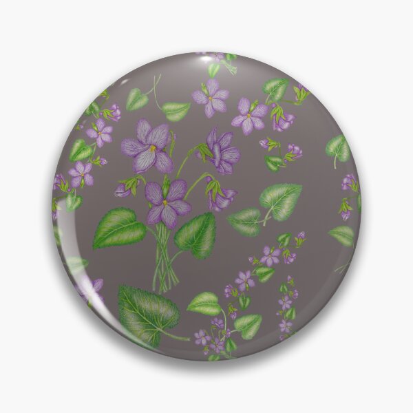 Item preview, Hand -Drawn Purple violets Seamless Pattern  designed and sold by calmcolourprint.