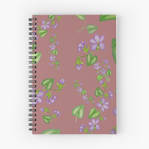 Item preview, Hand -Drawn Purple violets Seamless Pattern designed and sold by calmcolourprint.