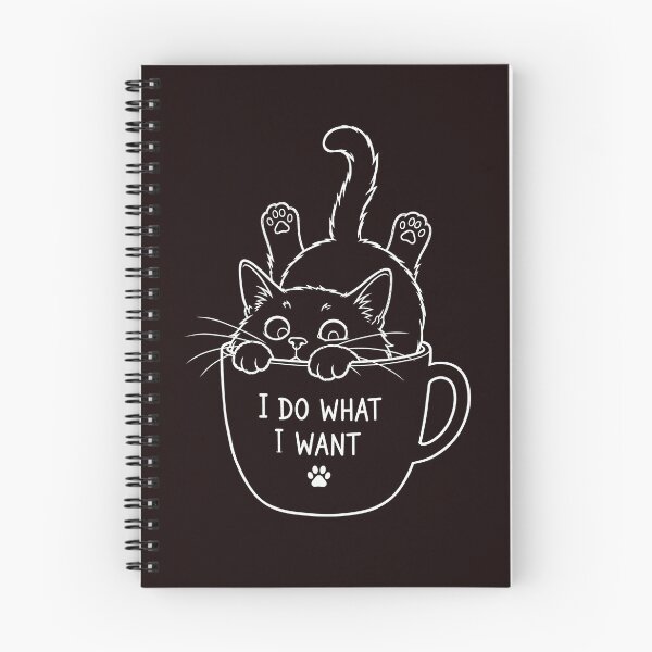 Item preview, I Do What I Want – Funny Cat in a Cup designed and sold by ArtPer-design.
