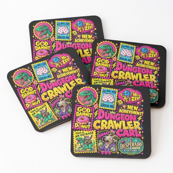 Item preview, Neeew Achievement!! Dungeon Crawler Carl Stamp icon Sticker Art designed and sold by HollyHalls.