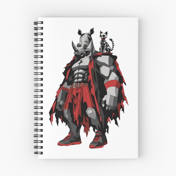 Item preview, Ray the Rhino — Halloween Warrior & Cat designed and sold by MORRAx.