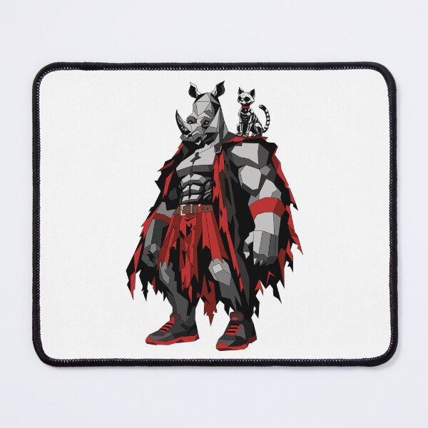 Item preview, Ray the Rhino — Halloween Warrior & Cat designed and sold by MORRAx.