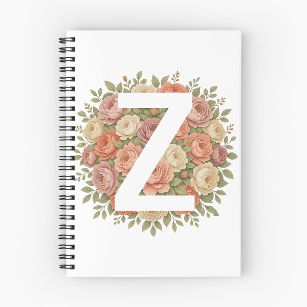 Item preview, White Letter Z.Floral Monogram designed and sold by ITCHAWAWAA.