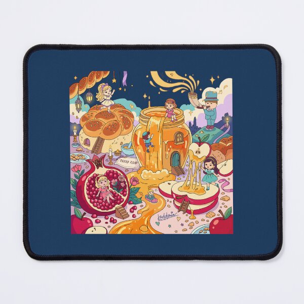 Item preview, Shanah Tovah – Kawaii Rosh Hashanah Illustration designed and sold by Keddmia.
