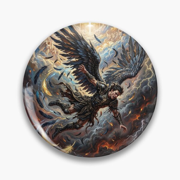 Item preview, Fall of Lucifer - Epic Biblical Art designed and sold by Lucid Dream Pixel.