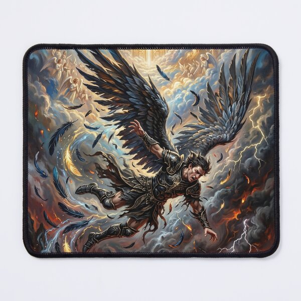 Item preview, Fall of Lucifer - Epic Biblical Art designed and sold by Lucid Dream Pixel.