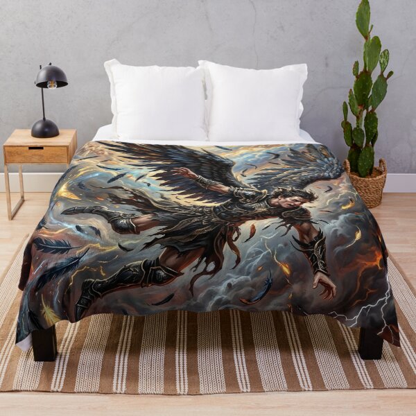 Item preview, Fall of Lucifer - Epic Biblical Art designed and sold by Lucid Dream Pixel.
