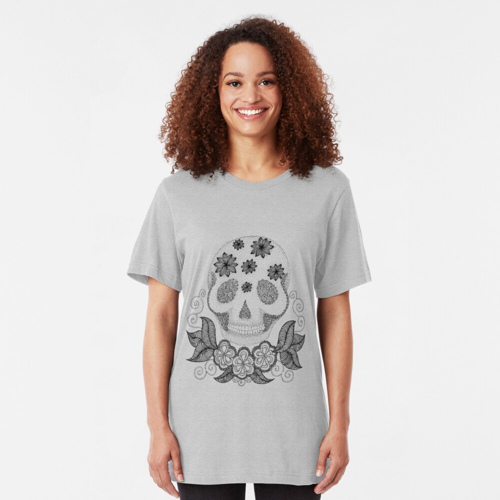 Dot Dot Skull Slim Fit T-Shirt