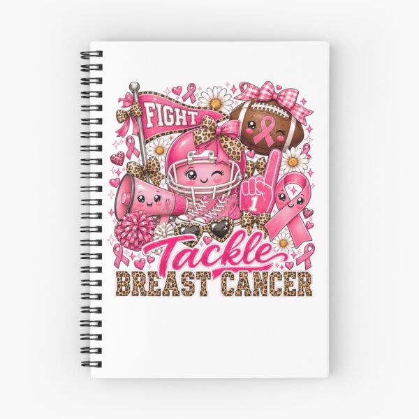 Item preview, Tackle Breast Cancer Football Cheer Leopard Pink Ribbon Mom designed and sold by AARABwino.