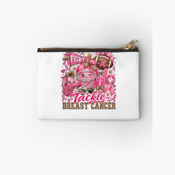 Item preview, Tackle Breast Cancer Football Cheer Leopard Pink Ribbon Mom designed and sold by AARABwino.