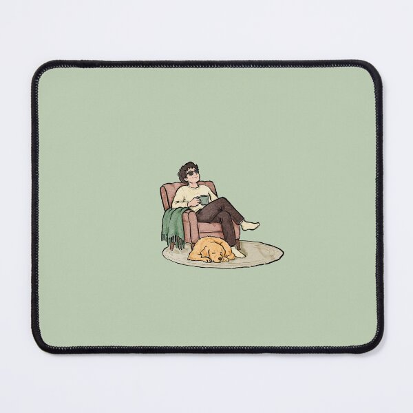 Item preview, Cozy Evening - Man relaxing with dog designed and sold by aztrends.