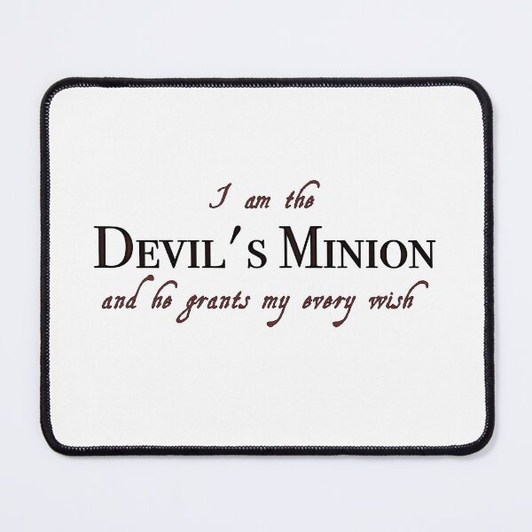Item preview, Interview with the vampire devil's minion inspired quote designed and sold by Talamasca boutique.