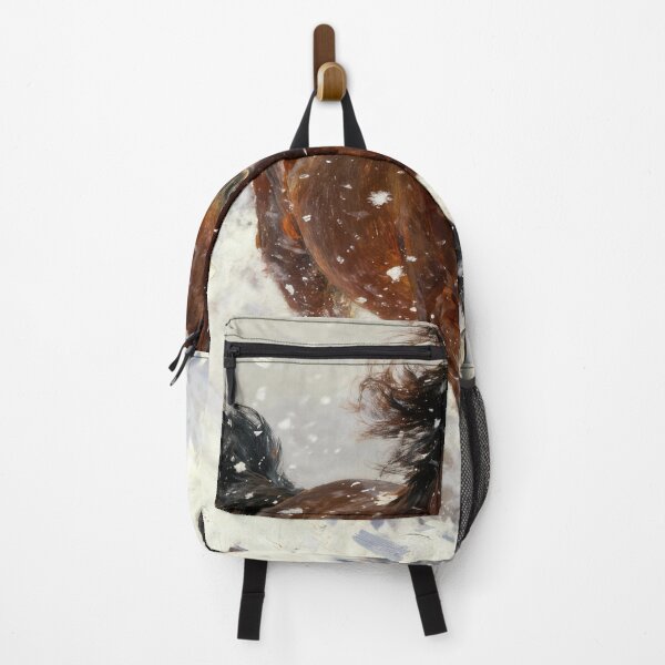 Item preview, Bay Horse Galloping Through Snowfall designed and sold by Simple Life & KAMOCHI.