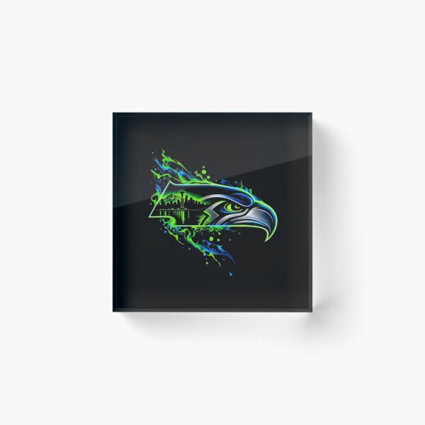 Item preview, Neon Seahawks Head - Seattle Skyline Graphic designed and sold by speakmanArt.